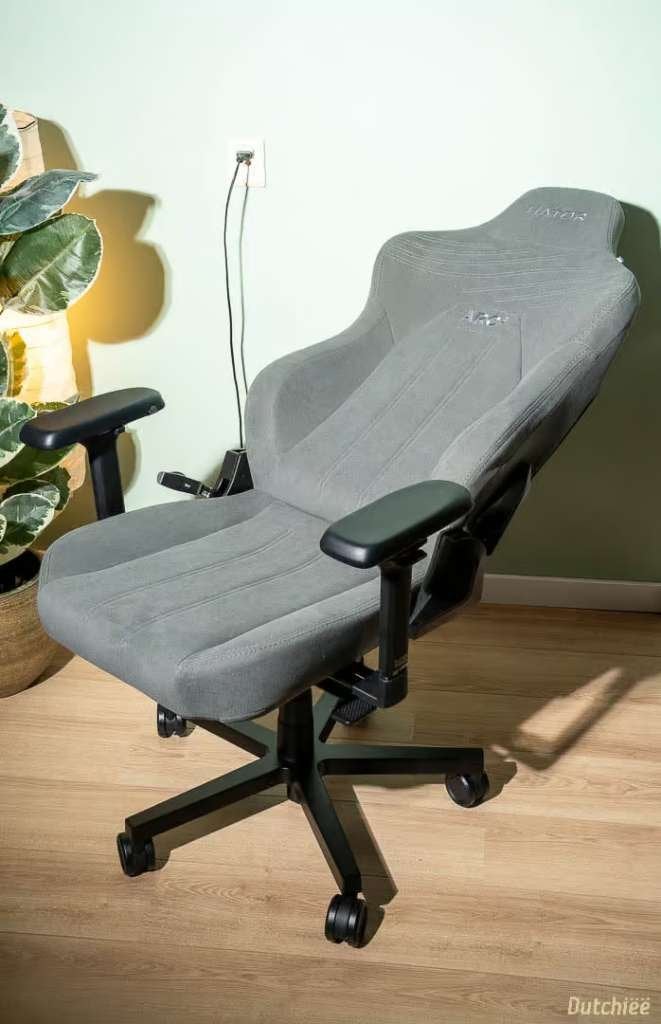 Hator Arc 3 Velour Grijze bureaustoel, Ophalen, Gaming bureaustoel, Zo goed als nieuw, Grijs