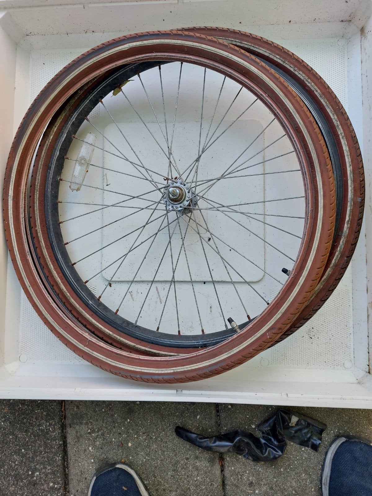 Fiets Popal 24 insh onderdelen, Ophalen, Gebruikt, Band, Kinderfiets