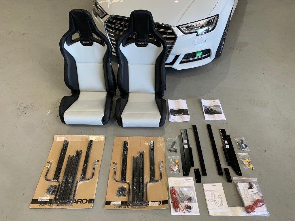 Recaro Sportster CS vinyl dinamica zilver sportstoel, Ophalen of Verzenden