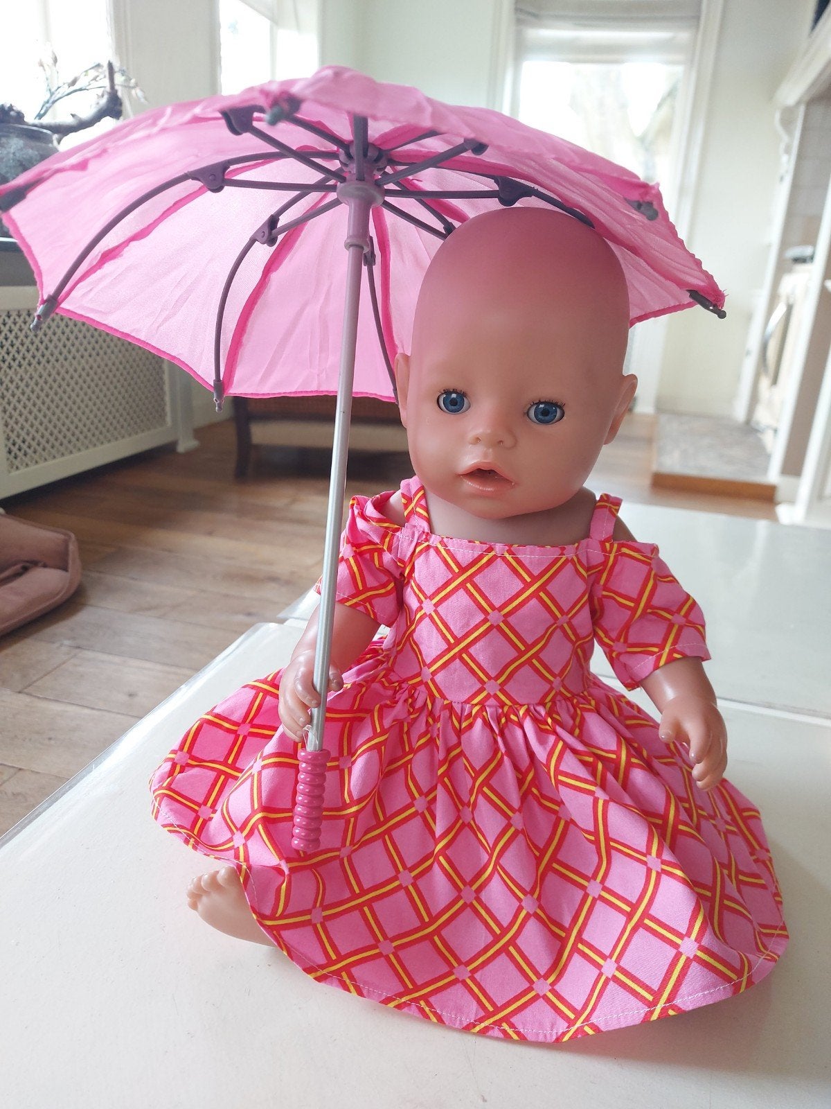 zomer set paraplu baby born pop 43cm, Ophalen of Verzenden, Babypop