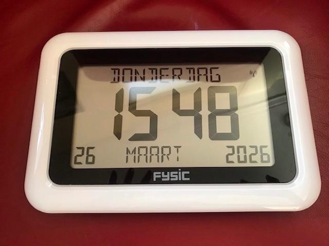 Seniorenklok - kalender merk fysic, Ophalen of Verzenden, Zo goed als nieuw, Overige typen