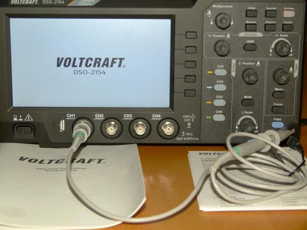 VOLTCRAFT DSO-2154 4-kanaals Digital Storage Oscilloscoop To, Ophalen