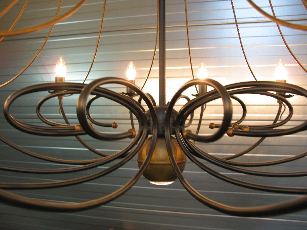 Partij 3 Sfeervolle Italiaans design kroonlampen Fanzen Lily, Ophalen, Zo goed als nieuw, Glas