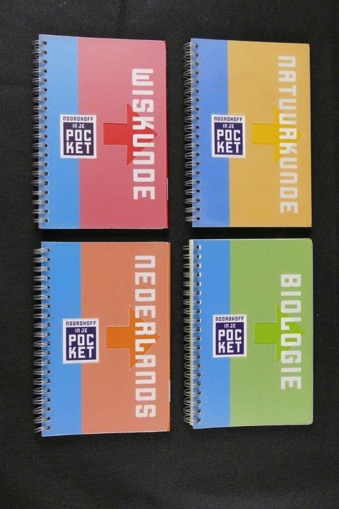 4x Noordhoff in je Pocket, Overige vakken, Noordhoff, Ophalen of Verzenden, Zo goed als nieuw