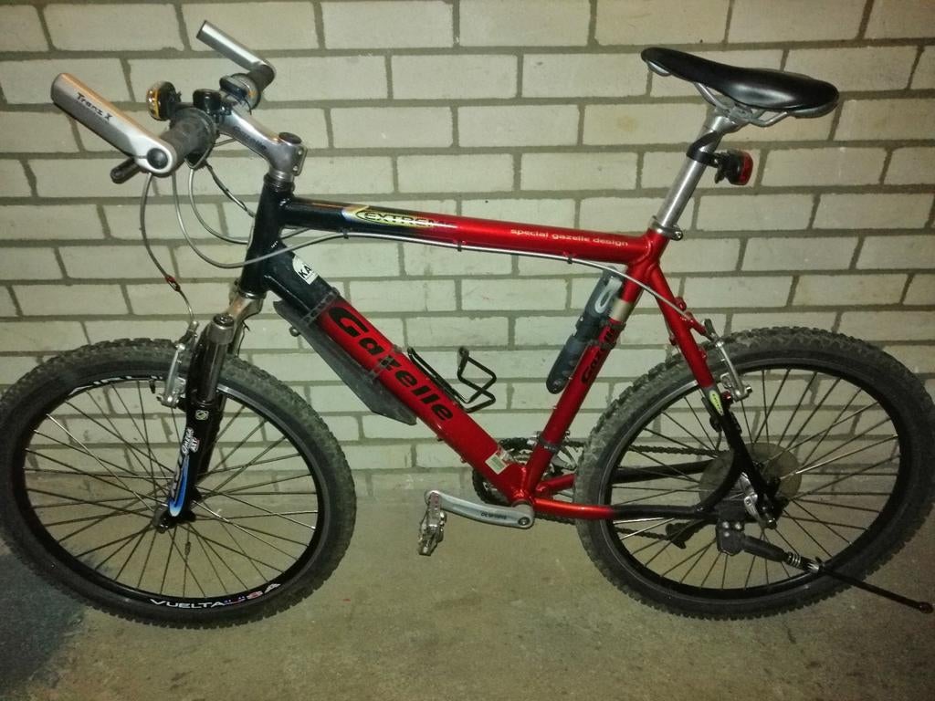 Gazelle Mountainbike 56 cm met fietsschoenen en klikpedalen, Fietsen en Brommers, Fietsen | Mountainbikes en ATB, Gebruikt, Hardtail