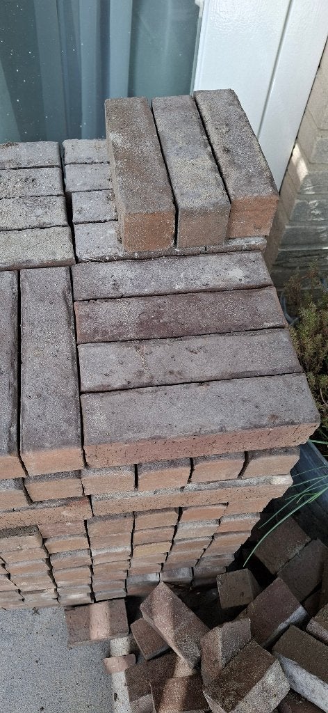 Klinkers 5 x 20, Tuin en Terras, Ophalen, Gebruikt, Klinkers, 5 tot 10 m²