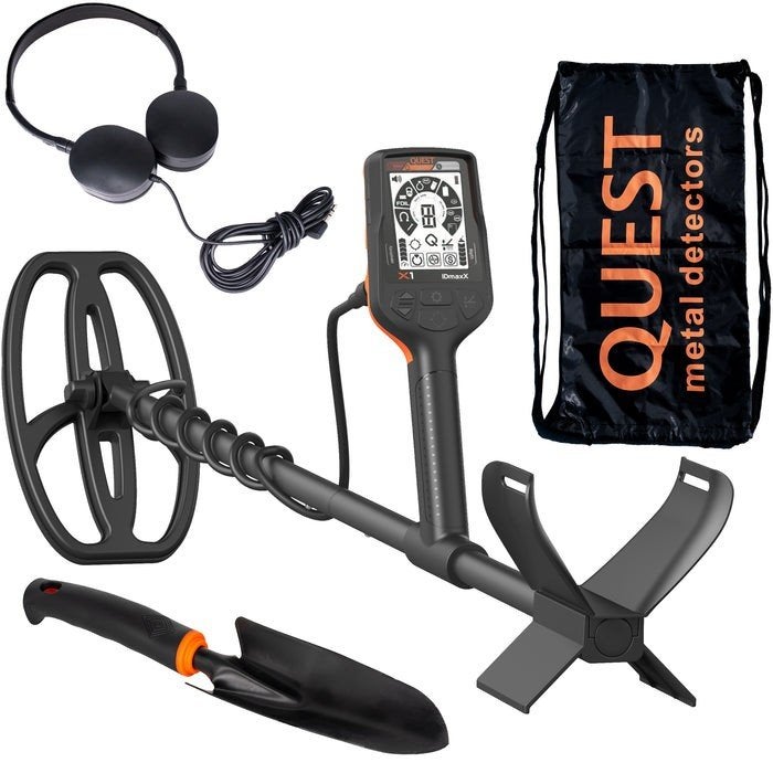 Quest X1 IDmaxX  Hoofdtelefoon + draagtas + shep, Discriminatie metaaldetectie, Meer dan 30 cm, Nieuw, Ophalen
