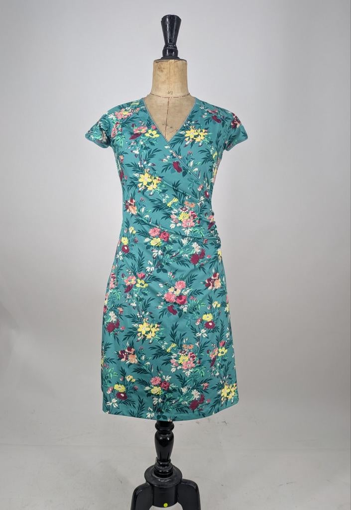 King Louie Cross Dress jurk bloemenprint maat S, Kleding | Dames, Jurken, Overige kleuren, Onbekend, Ophalen of Verzenden, Zo goed als nieuw