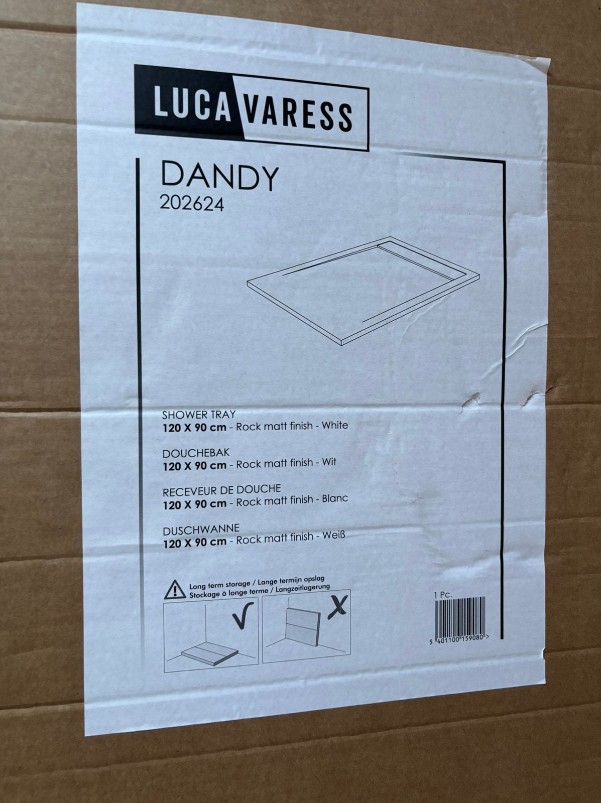 Luca Varess Dandy douchebak - nieuw, Ophalen, 75 cm of meer, Overige typen, Nieuw