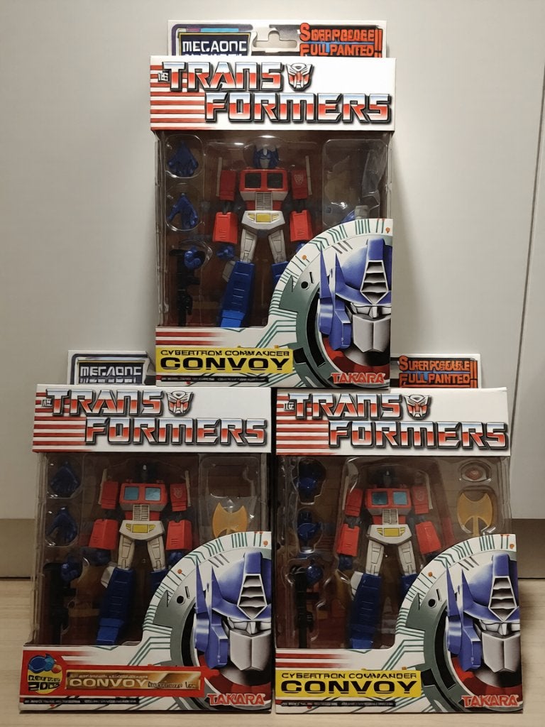Transformers Takara MEGA SCF Optimus Prime varianten MISB, G1, Ophalen of Verzenden, Nieuw, Autobots
