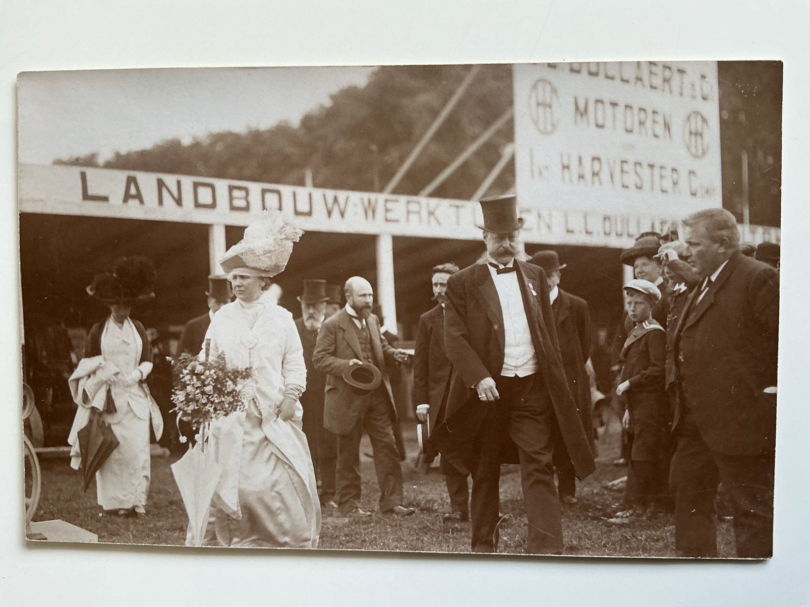 Zutphen fotokaart bezoek Wilhelmina Landbouwtentoonstelling, Ophalen, Voor 1920, Gelderland