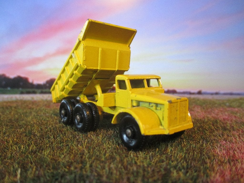 1:146 Euclid Dump Truck Matchbox Lesney 6c 1962-1967 i.z.g.s, Ophalen of Verzenden, Gebruikt, Auto