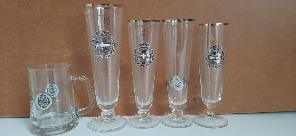 Warsteiner bierglazen, Ophalen of Verzenden, Zo goed als nieuw, Glas of Glazen, Overige merken