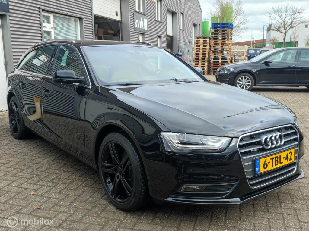 Audi A4 Avant 2.0TFSi Quattro Automaat Volleder FullNavi Nst, 4 cilinders, 1984 cc, A4, Zwart