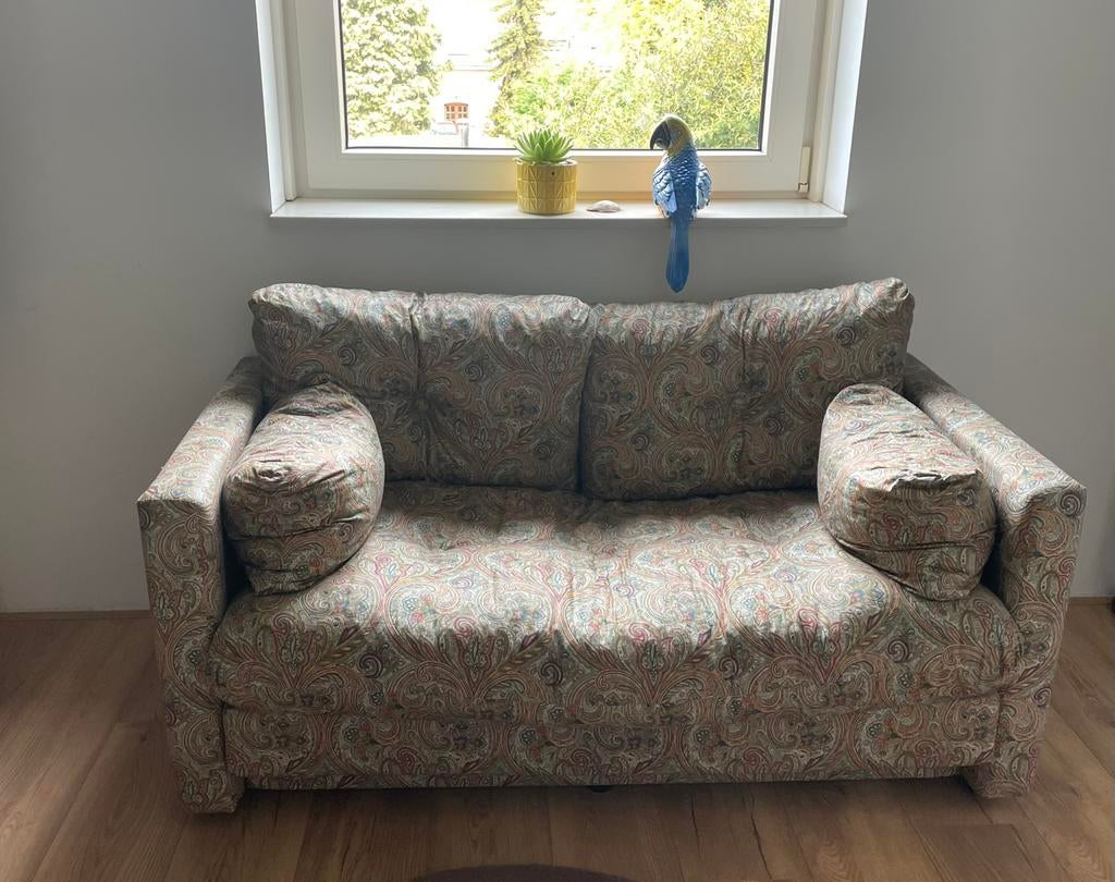 Slaapbank Vintage – paisley print, Ophalen, Overige kleuren, Tweepersoons, Zo goed als nieuw