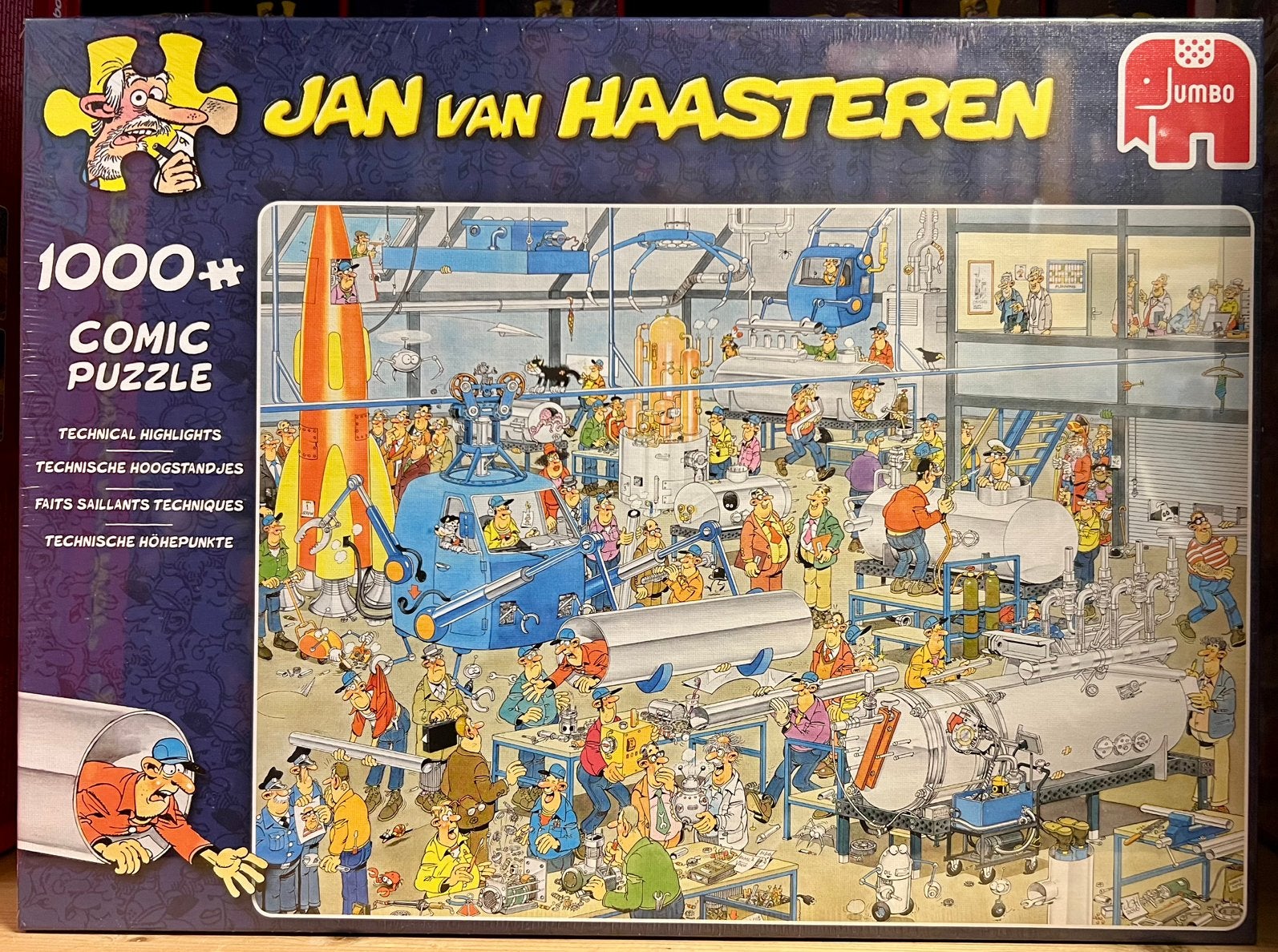 Jan van Haasteren “Technische Hoogstandjes” 1000 st. NIEUW, Ophalen of Verzenden, 500 t/m 1500 stukjes, Nieuw, Legpuzzel