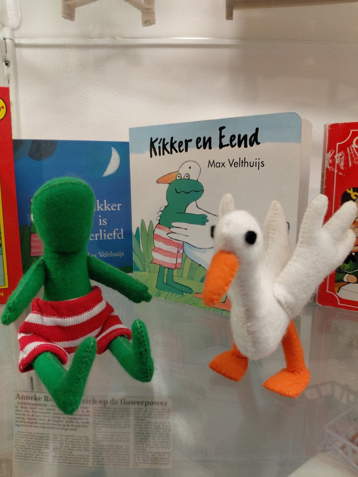 Kikker en Eend ,,Leuk stel,, - Max Velthuijs, Kikker, Groen, Nieuw, Ophalen of Verzenden