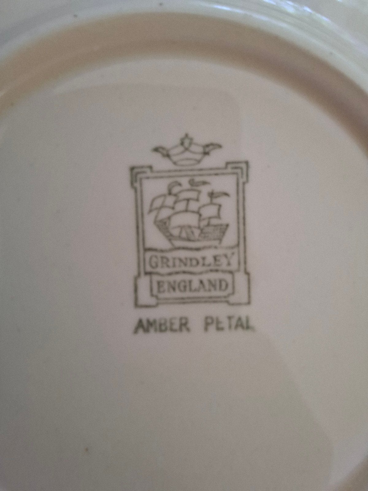 Grindley England Amber Petal Servies - Vintage, Ophalen, Gebruikt, Overige merken, Keramiek
