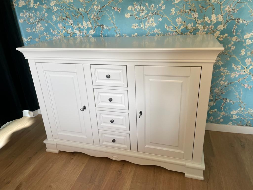 Kidsmill Louise de Philippe Commode Wit + Bladvergroter, Ophalen, Zo goed als nieuw, 50 tot 75 cm, 100 tot 150 cm