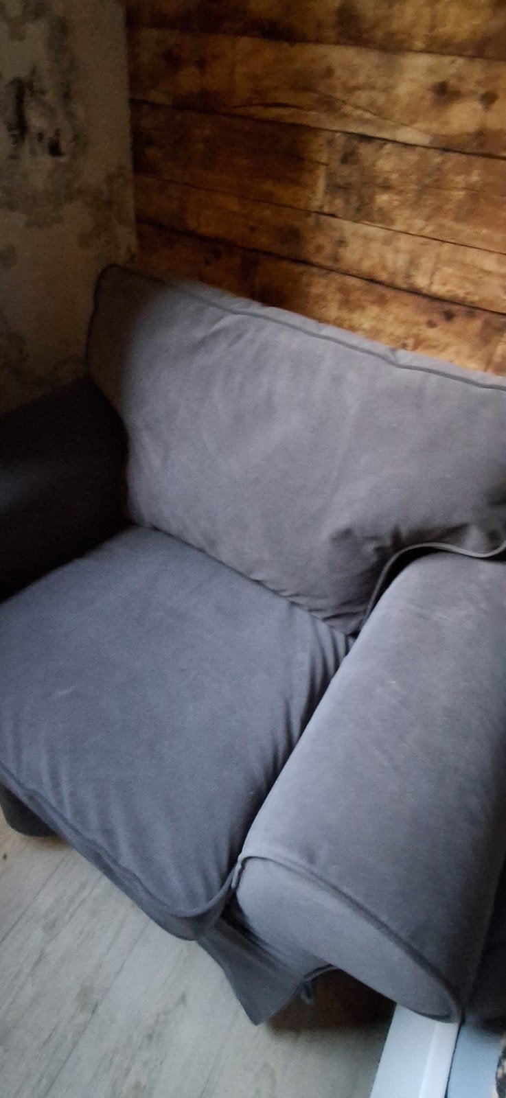 Ikea Ektorp 2-zitsbank en 1-zits fauteuil met extra hoes, Huis en Inrichting, Ophalen, Gebruikt, 150 tot 200 cm, Tweepersoons