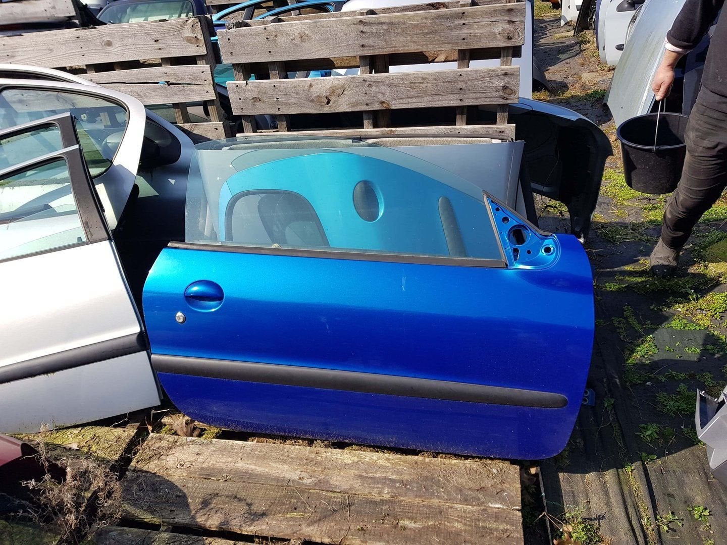 Peugeot 206 Cabriolet portier rechts+dak bj 2000, Gebruikt, -, Deur, -