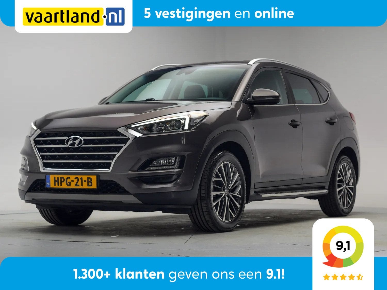 Hyundai Tucson 1.6 T-GDI Premium Aut [ Navi Apple/Android Ca, Auto's, Automaat, Gebruikt, 1591 cc, 4 cilinders