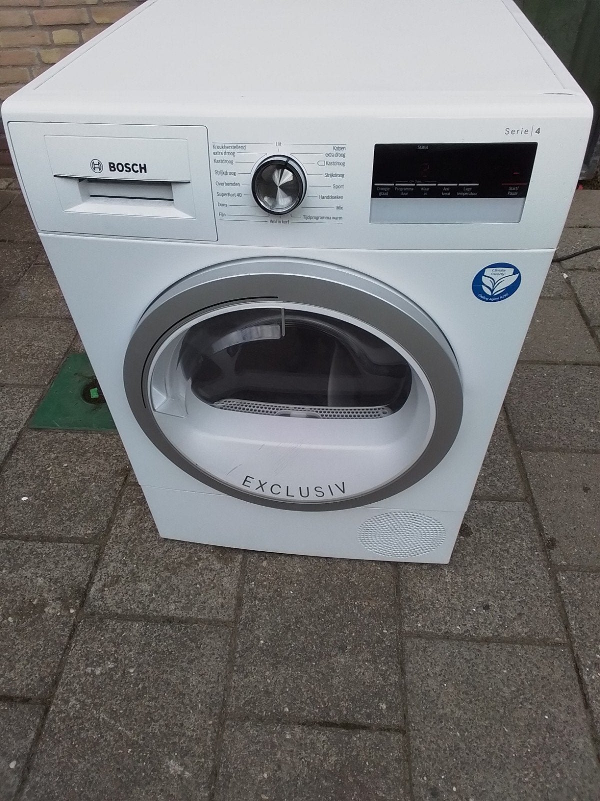 Bosch warmtepompdroger 8kg, Ophalen, 6 tot 8 kg, Gebruikt, Minder dan 85 cm