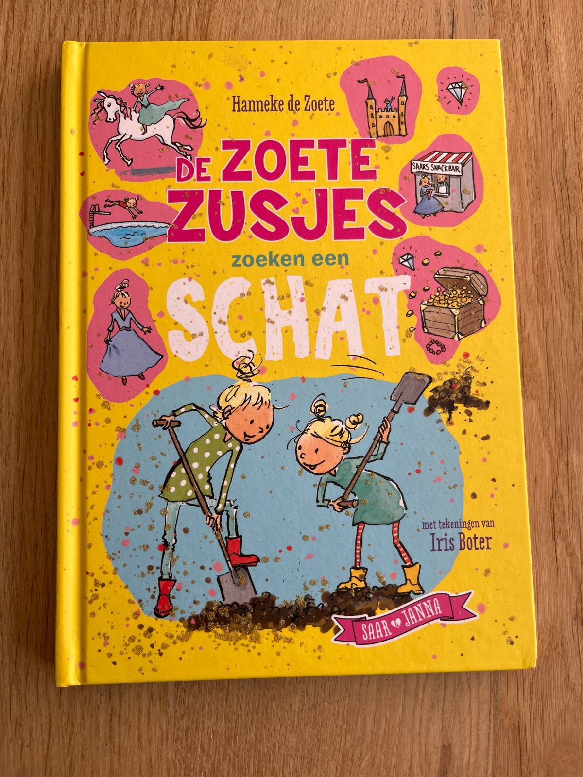 Hanneke de Zoete - De Zoete Zusjes zoeken een schat, Fictie algemeen, Ophalen of Verzenden, Zo goed als nieuw, Hanneke de Zoete