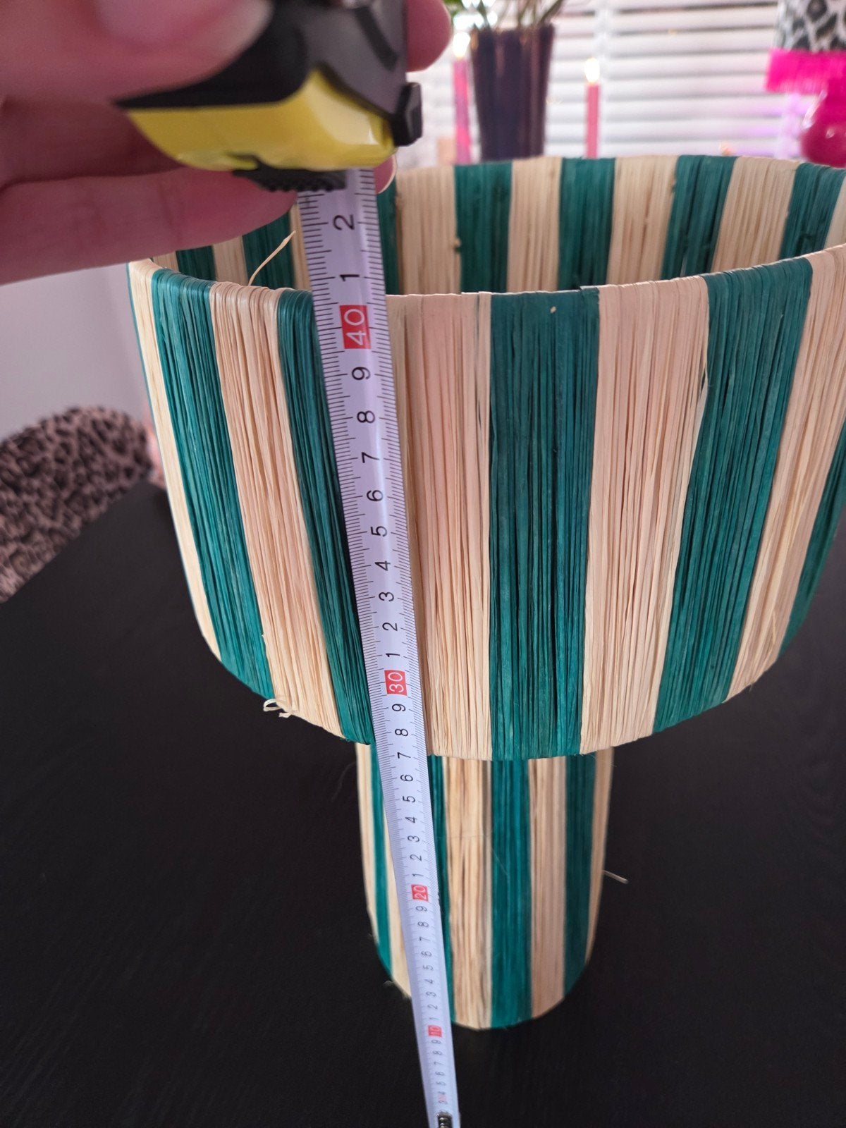 raffia schemerlamp, Ophalen of Verzenden