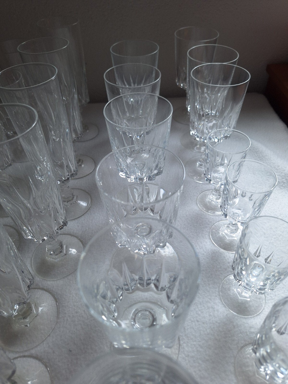 52-delig cristal d'arques servies, Ophalen