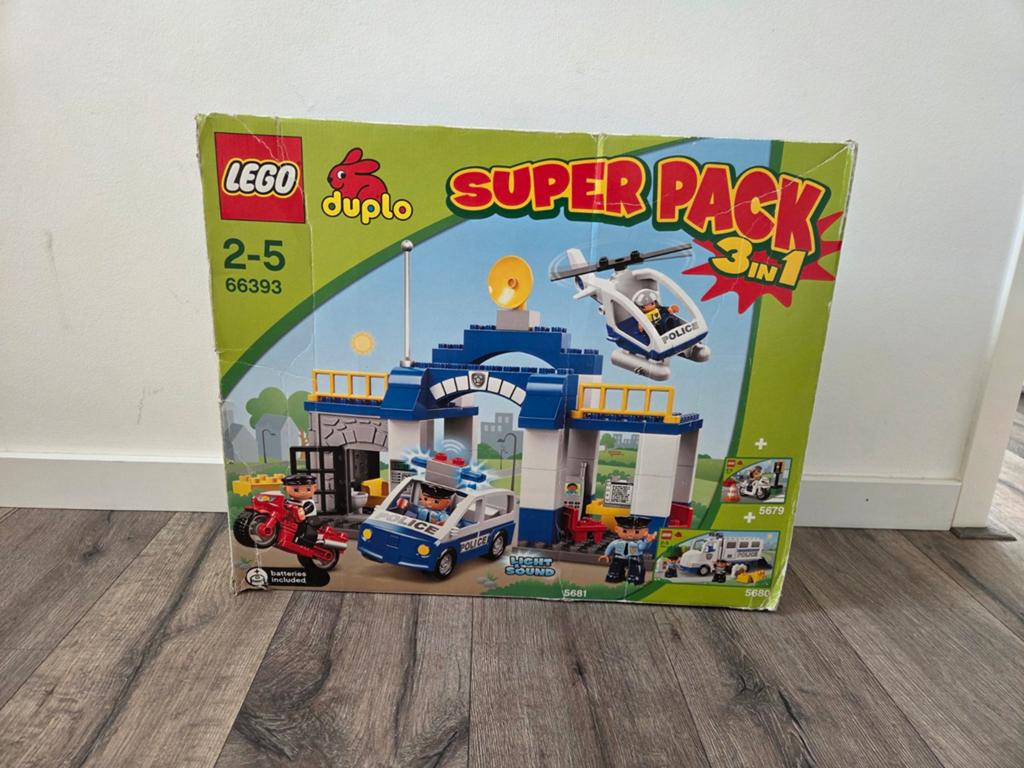 LEGO Duplo Super Pack 3-in-1 Politiebureau Set 66393, Ophalen, Duplo, Compleet, Complete set