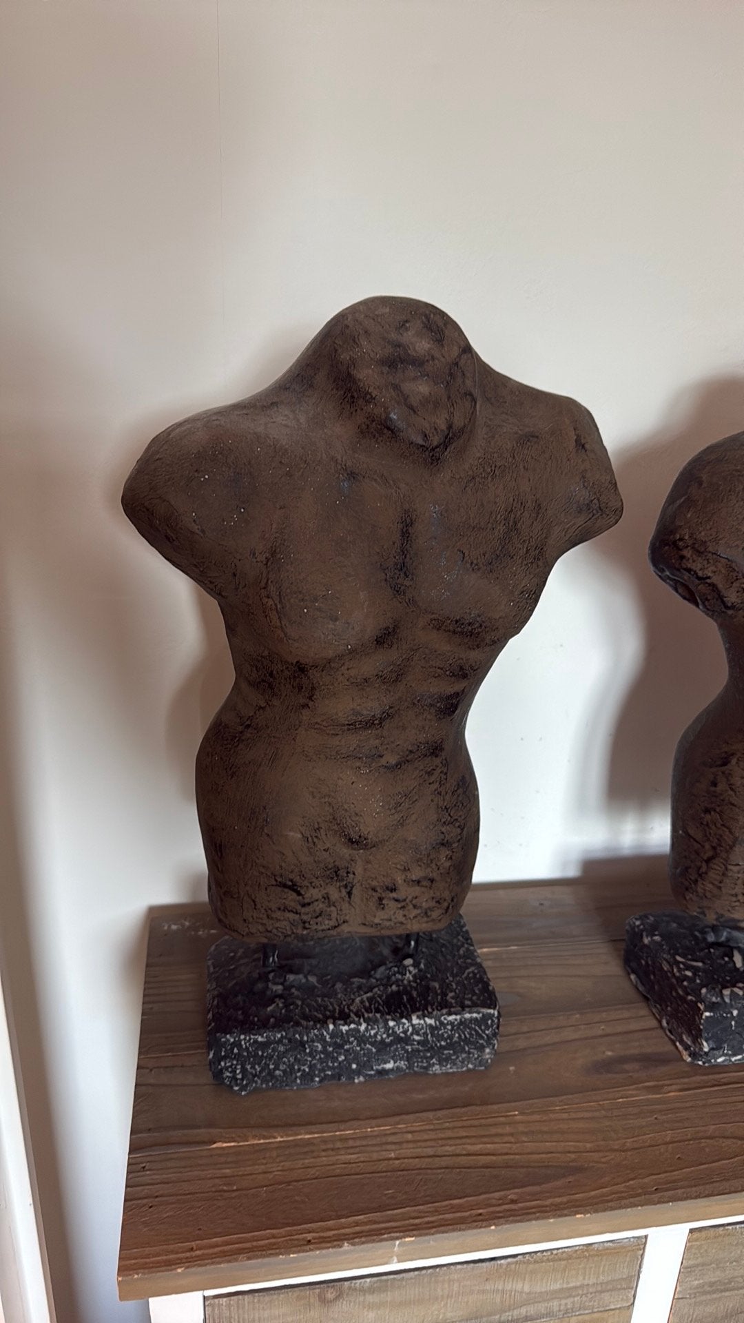 Decoratie torso man/vrouw industrieel, Ophalen, Zo goed als nieuw