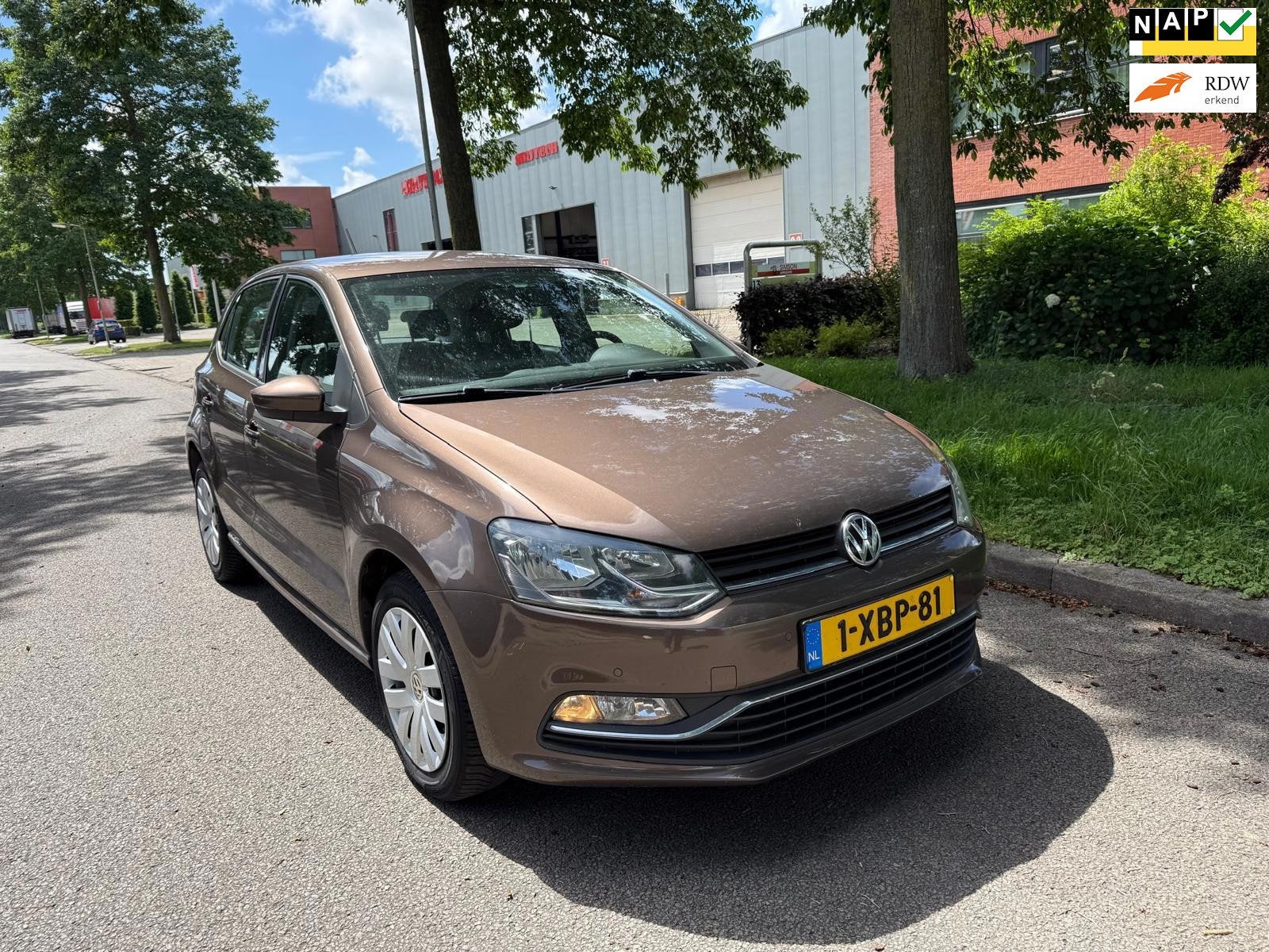 Volkswagen Polo 1.2 TSI Comfortline, Euro 6, 4 cilinders, Bruin, Start-stop-systeem