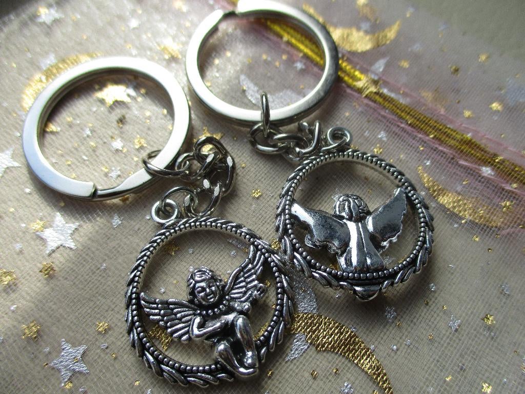 086/ DQ engel sleutelhangers, Ophalen of Verzenden, Nieuw, Hanger
