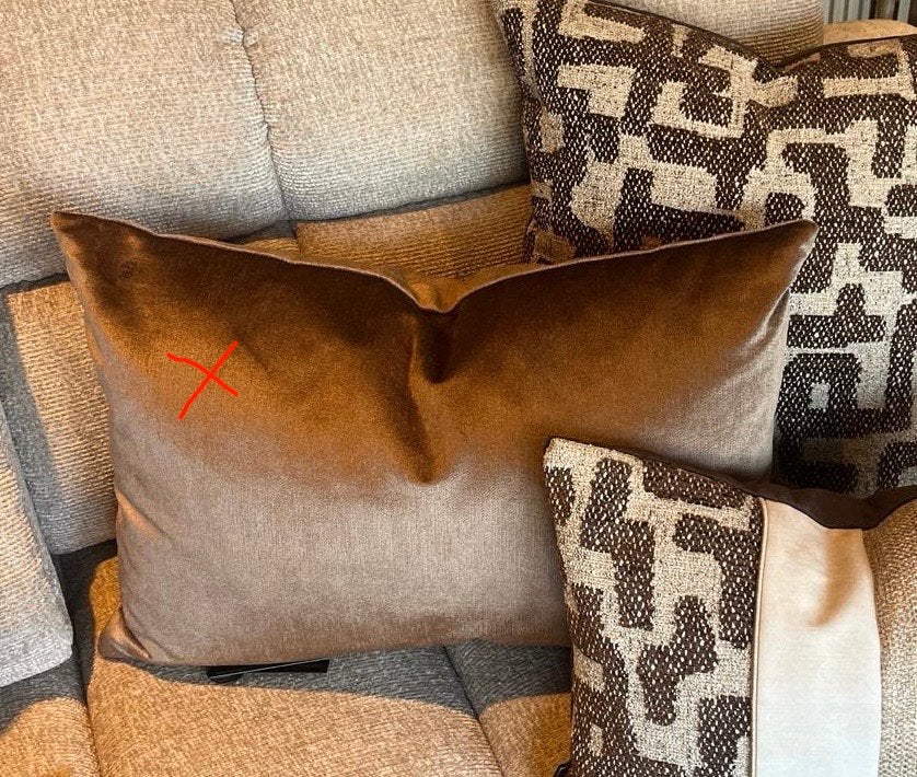 NIEUW Brons sierkussen Eldana 55x40, Huis en Inrichting, Woonaccessoires | Kussens, Overige merken, Bruin, Handgemaakt, Nieuw