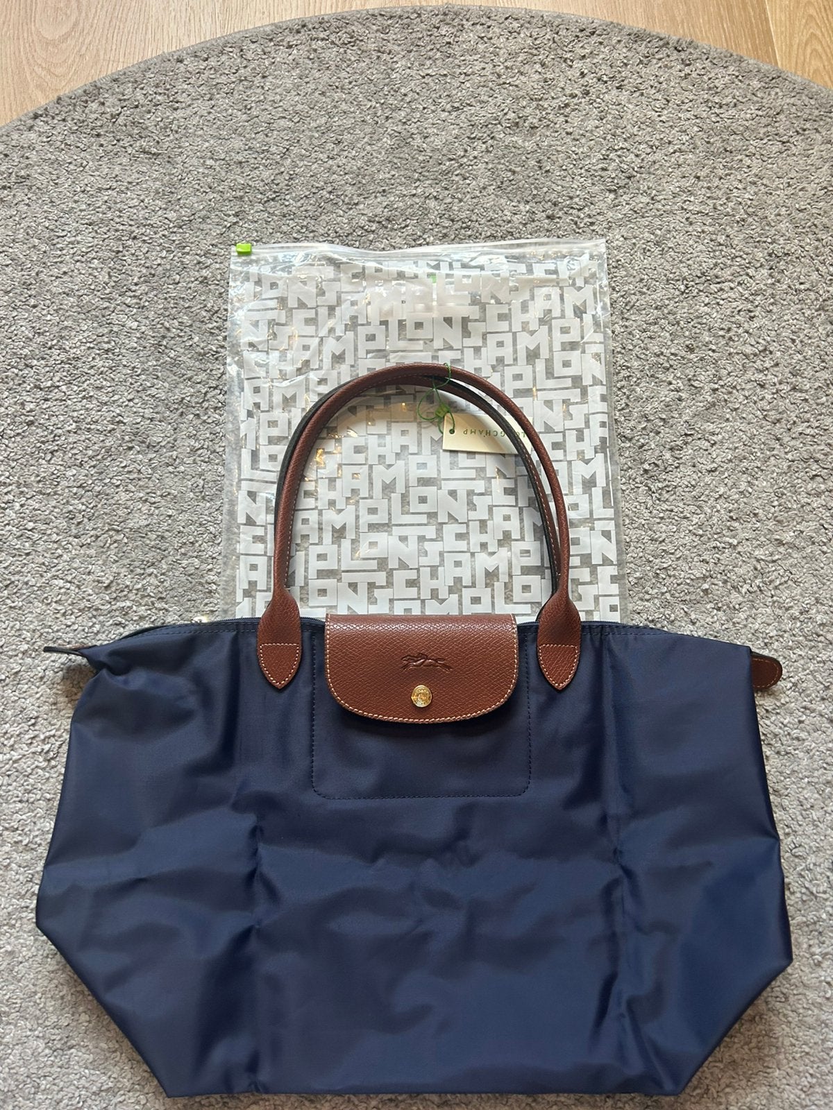 Mooie longchamp tas maat L, Ophalen of Verzenden, Zo goed als nieuw, Blauw, Handtas