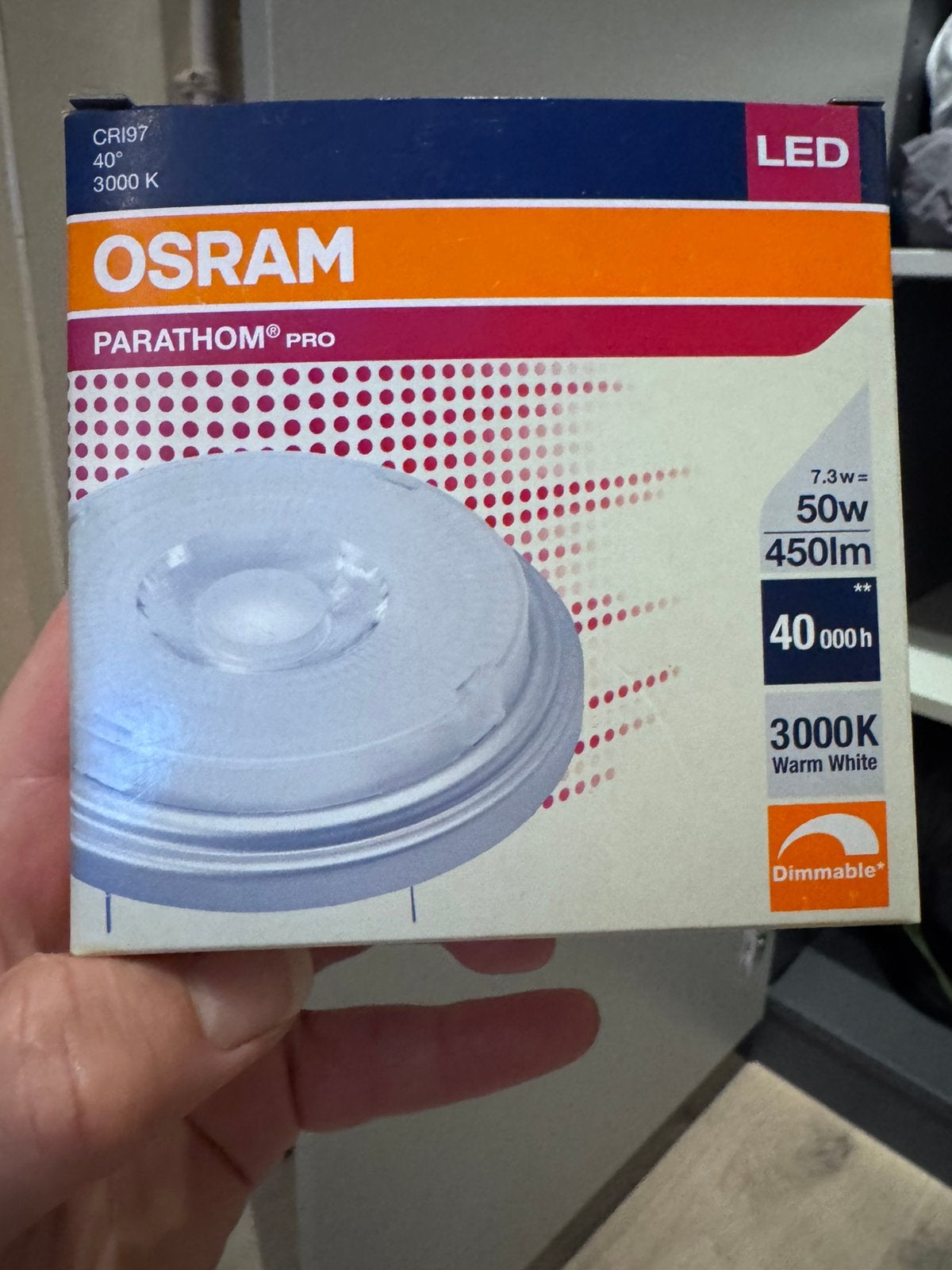 4 x Osram Parthom Pro G53, Led-lamp, Osram, Dimbaar, Nieuw