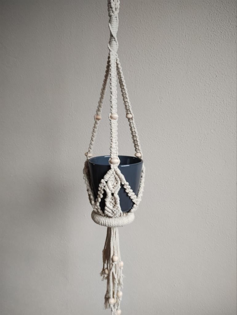 Handgemaakte macramé plantenhanger. Sisters Forever., Ophalen of Verzenden, Nieuw