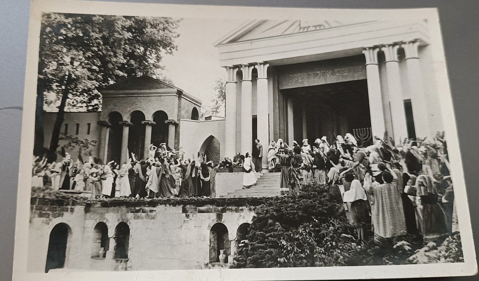 Tegelen. Passiespelen. uitdrijving uit de tempel. 1955, Verzenden, 1940 tot 1960, Gelopen, Limburg