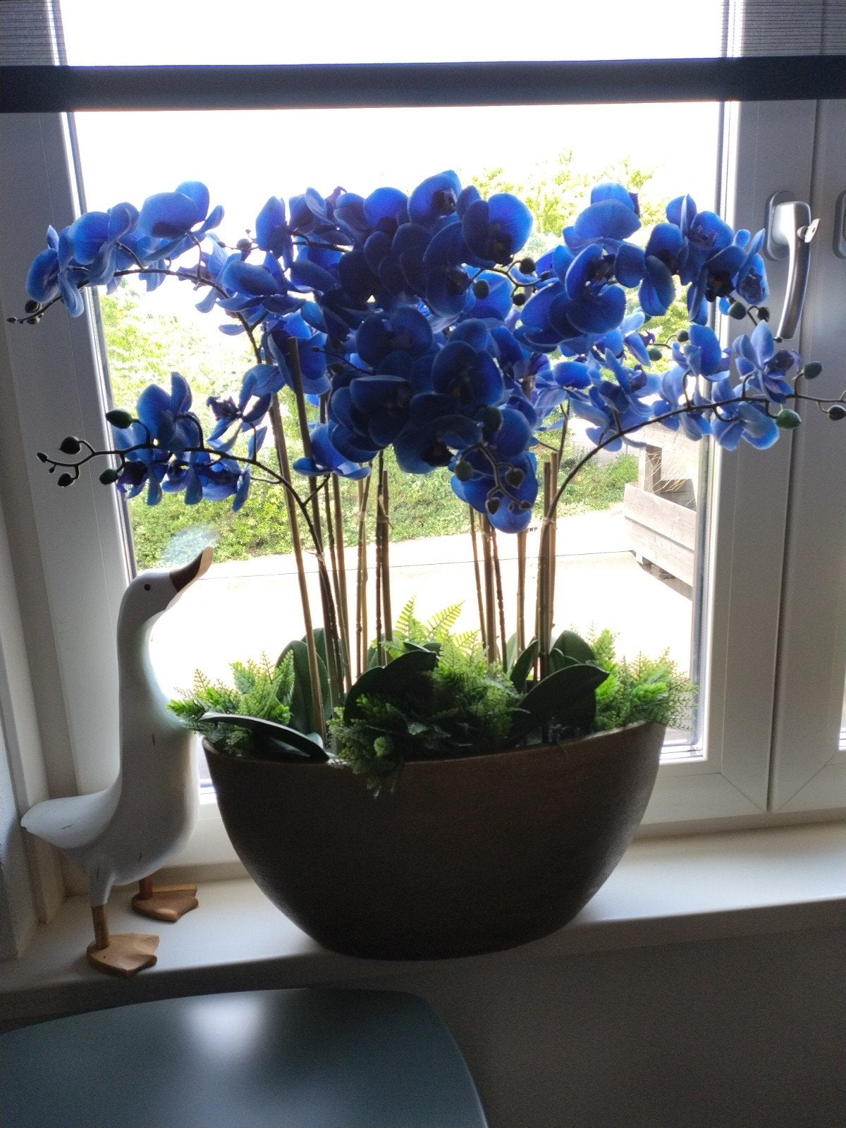 Opgemaakte potten met kunst orchideeën, Ophalen, Binnen, Kunstplant, Zijde
