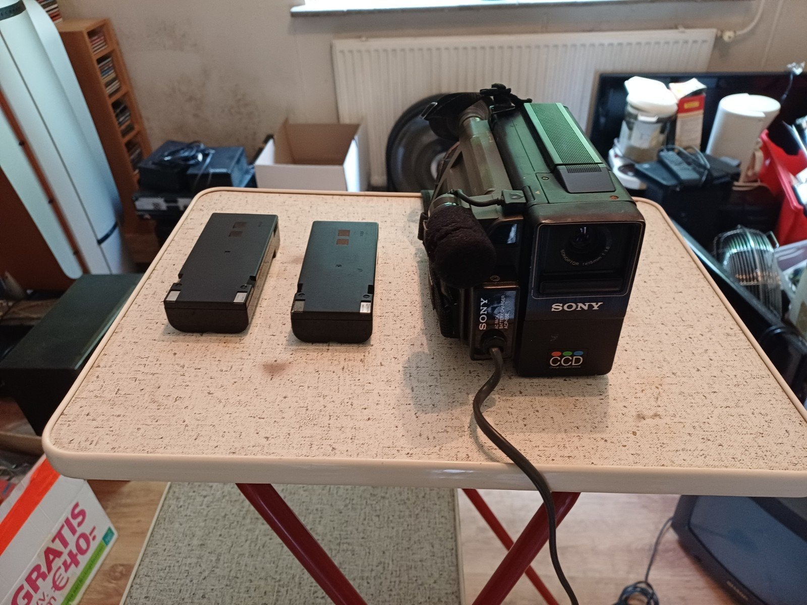 Sony Video 8 CCD-F18E PAL Camcorder met accessoires, Ophalen of Verzenden, 8mm, Camera