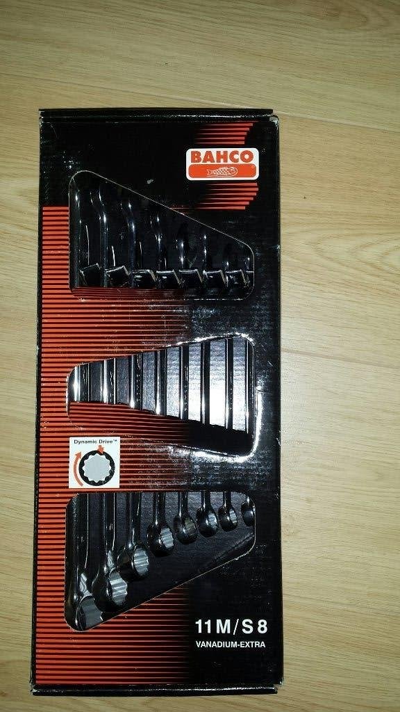Bahco 11M/S8 professionele ringsteeksleutelset 8-delig, Verzenden, Nieuw, Sleutel/ratel