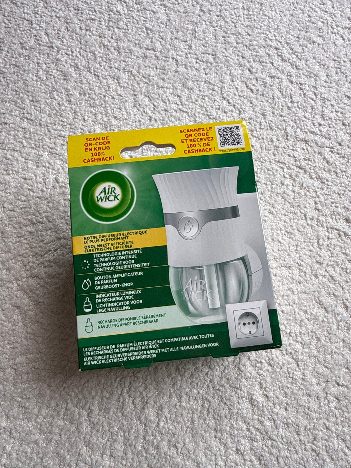 Airwick elektrische diffuser voor navulling (ongeopend), Ophalen of Verzenden, Nieuw