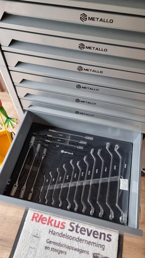 Metallo gereedschapwagen 10 laden vol gereedschap, Ophalen, Nieuw