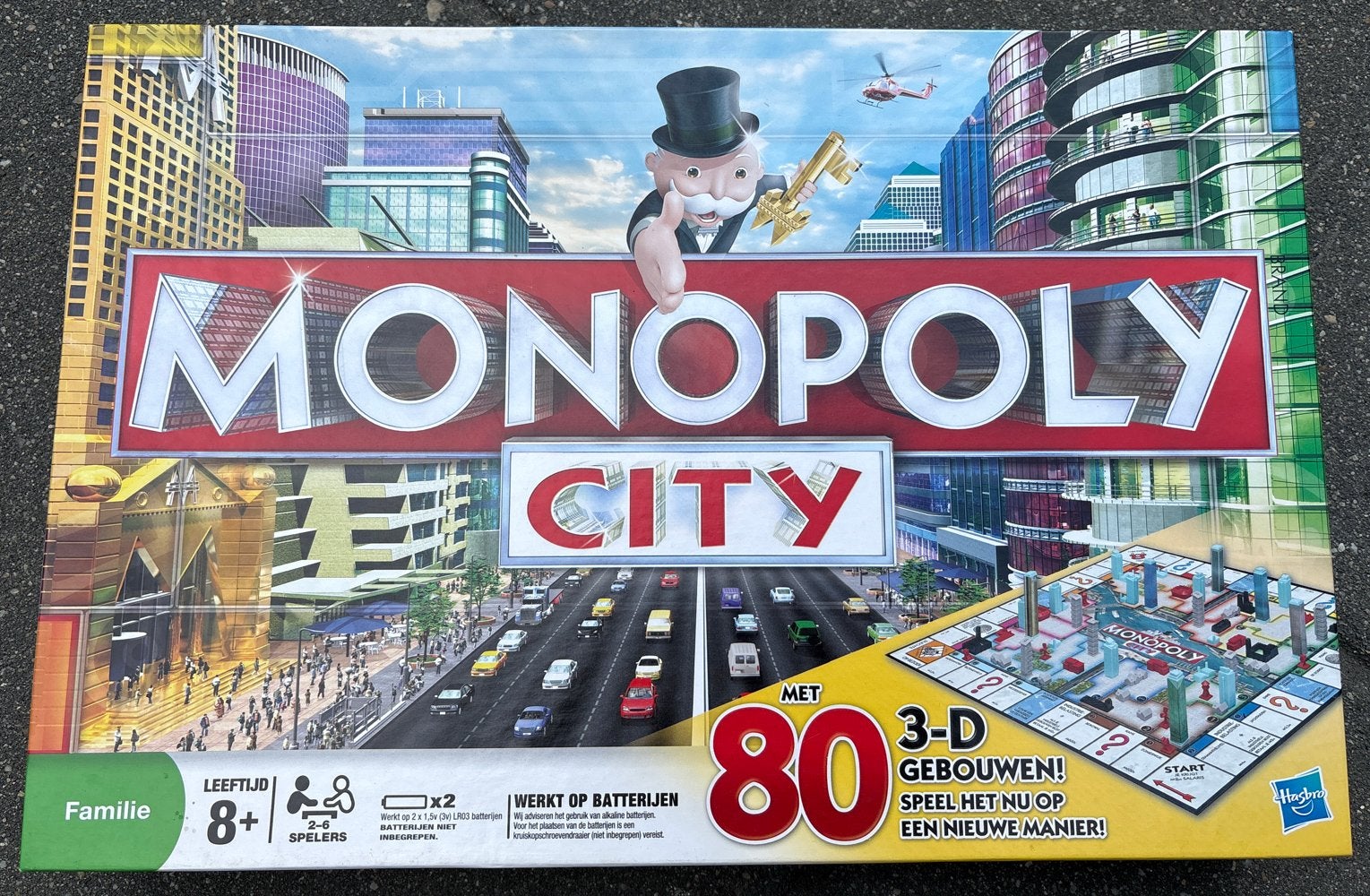 Monopoly City Bordspel, Hasbro, goede staat!, Hobby en Vrije tijd, Gezelschapsspellen | Bordspellen, Een of twee spelers, Ophalen of Verzenden