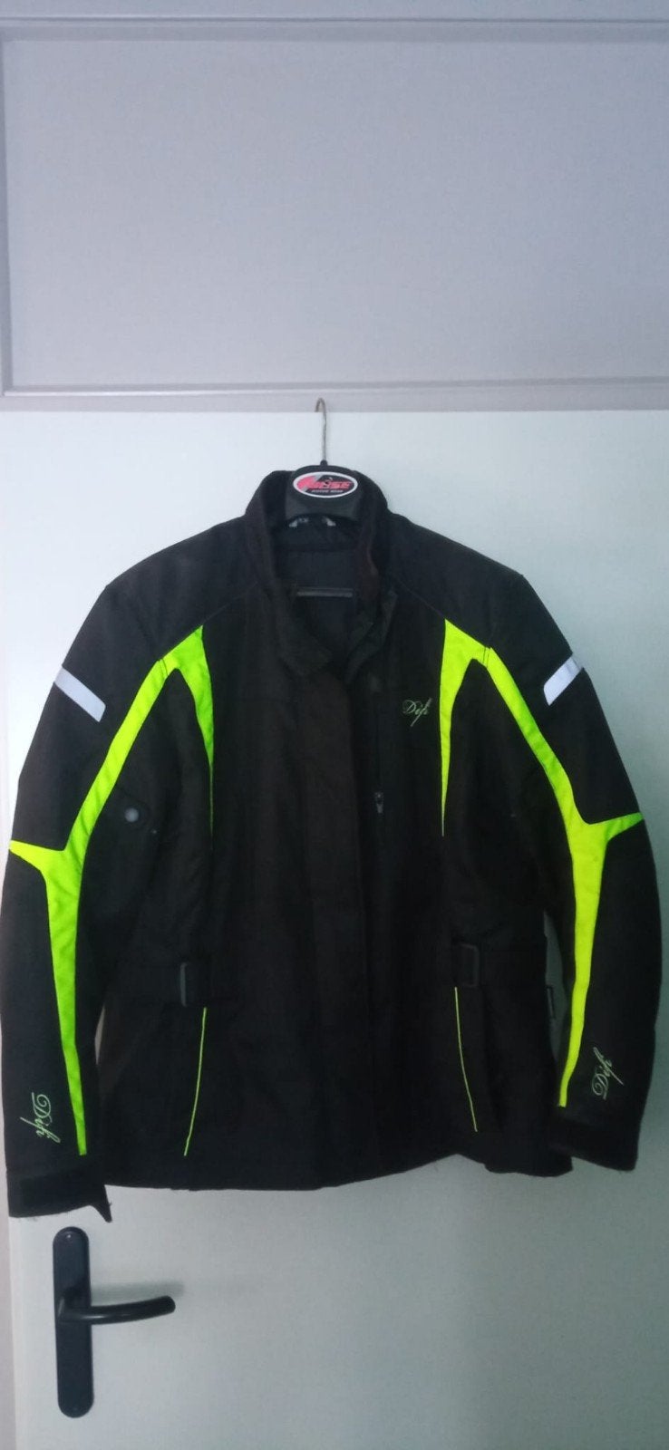 Difi motorjas textiel zwart/neon geel, Jas | textiel, Difi, Ophalen of Verzenden, Dames