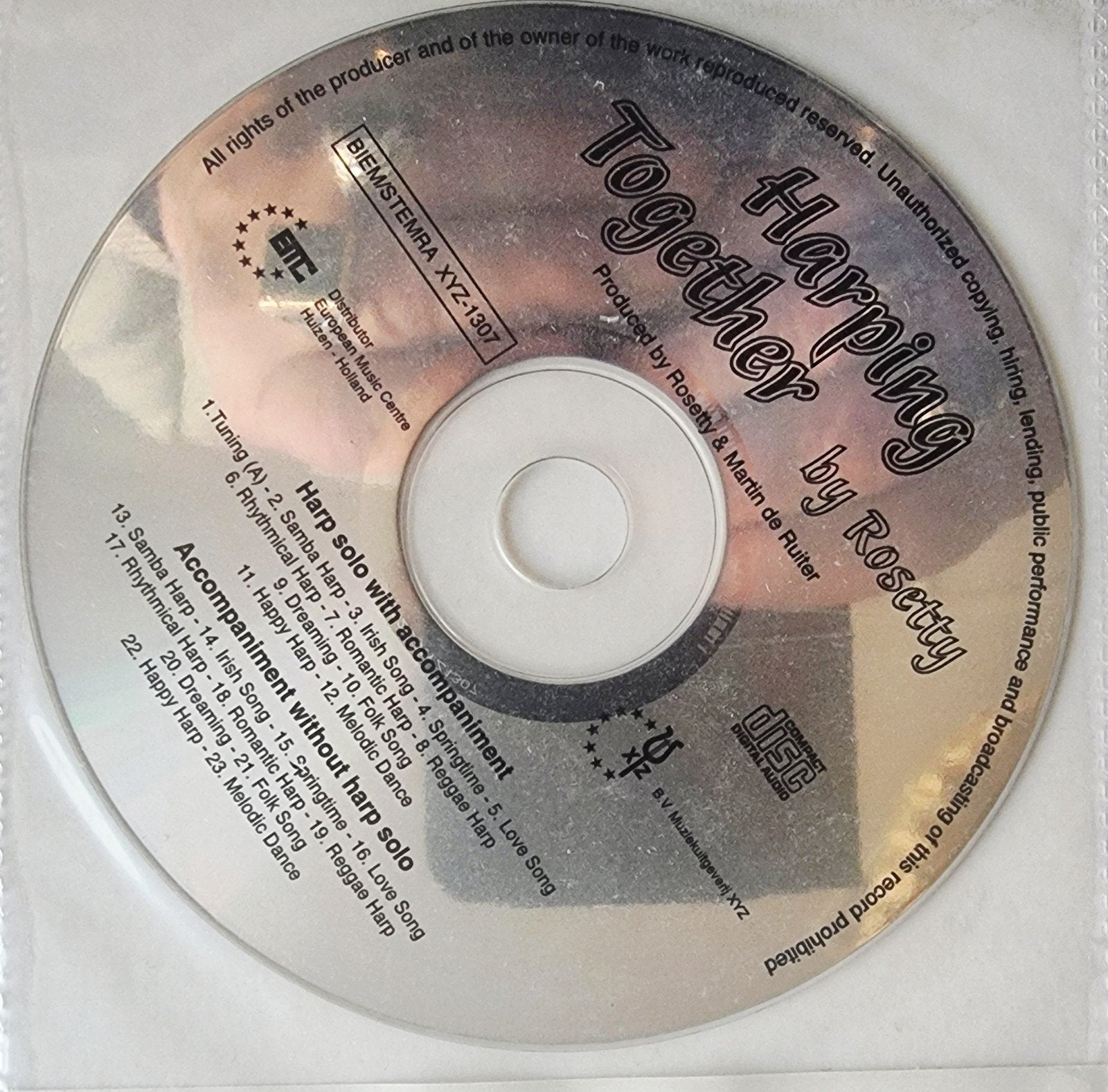 Harpen Samen: Muziekboek met CD voor Harp Div58, Verzenden, Nieuw, Overige instrumenten, Thema