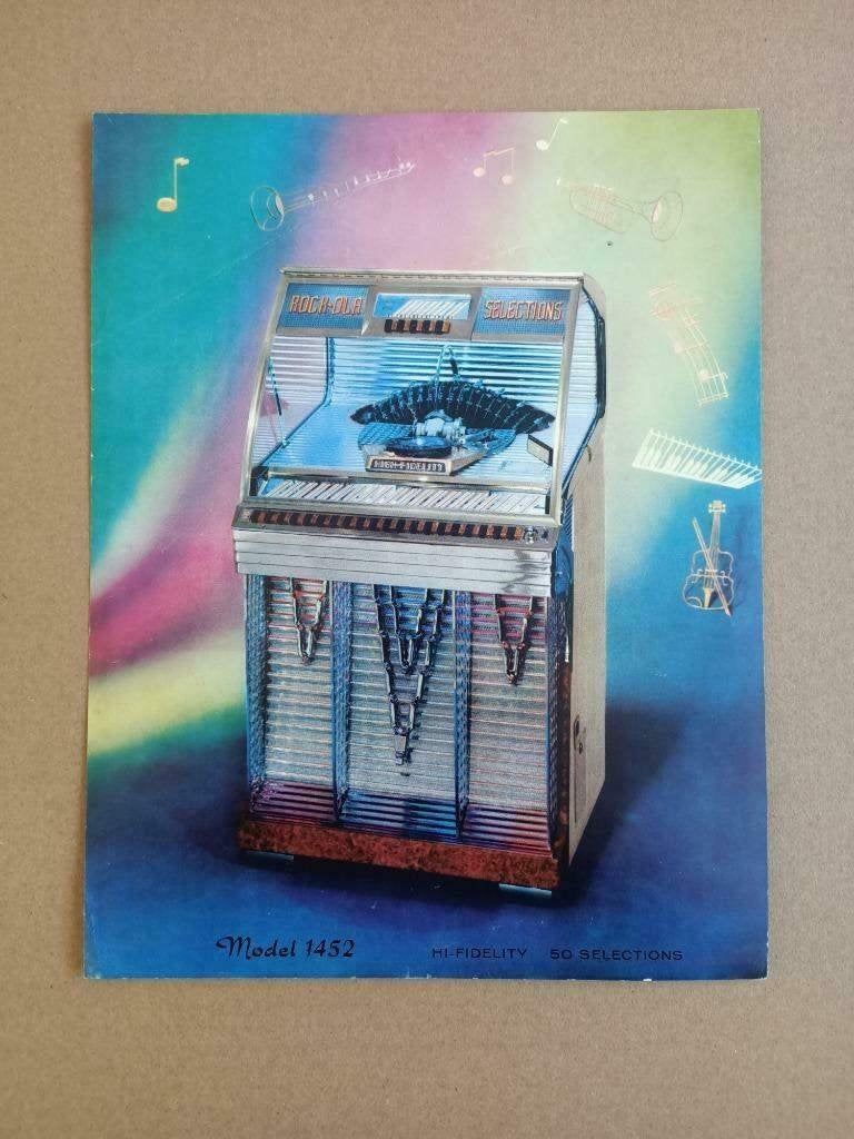 Flyer: Rock-ola 1452 (1956) jukebox, Verzenden, Gebruikt, 1950 tot 1960, Seeburg