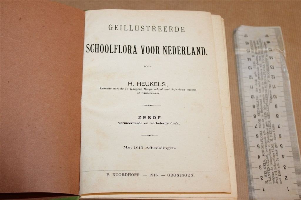 Geïllustreerde Schoolflora 1915 — Met Papieren Meetlat, Ophalen of Verzenden, Gelezen