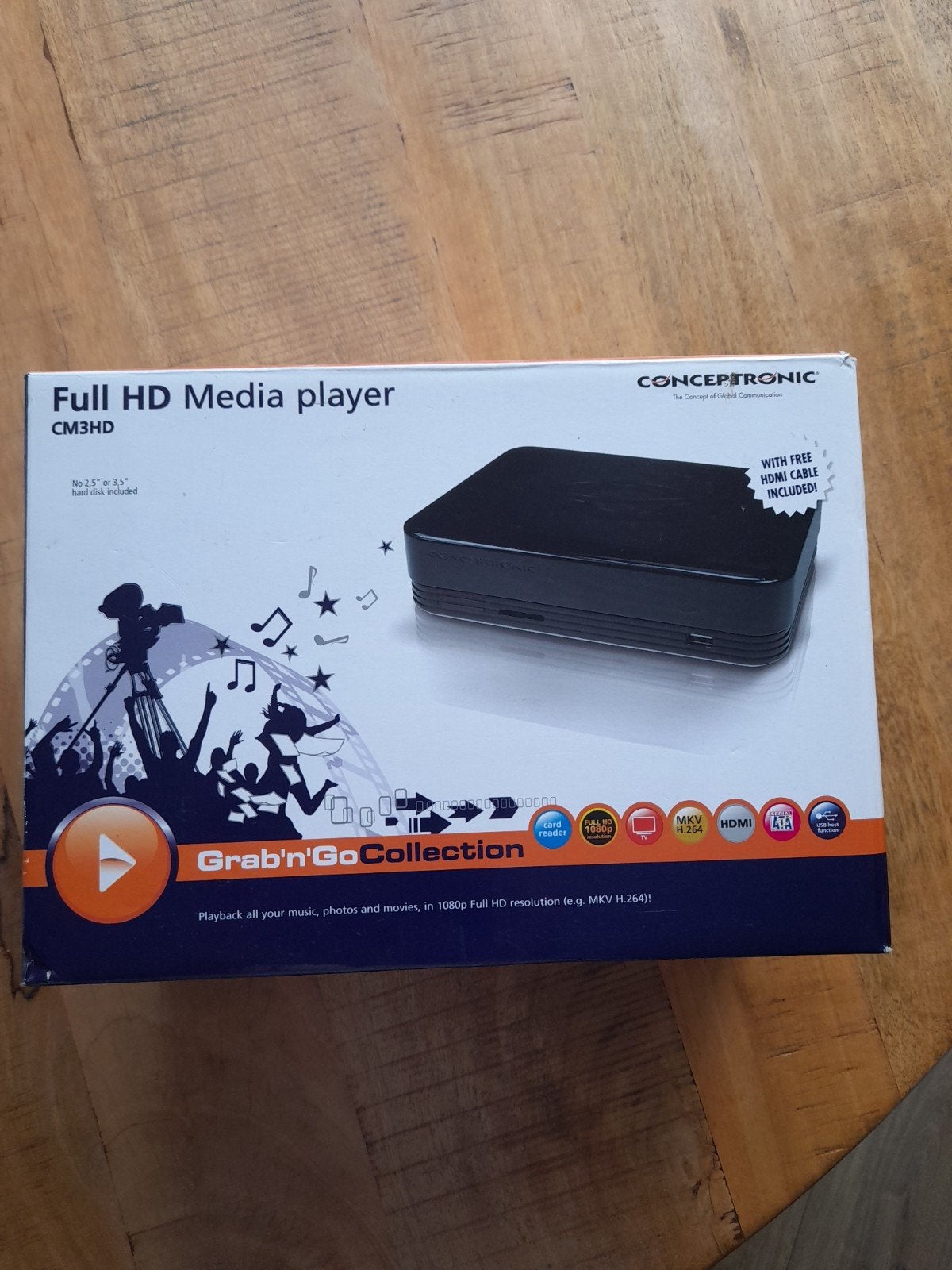Nieuwe Conceptronic Full HD Mediaplayer CM3HD, Ophalen of Verzenden, Nieuw, HDMI